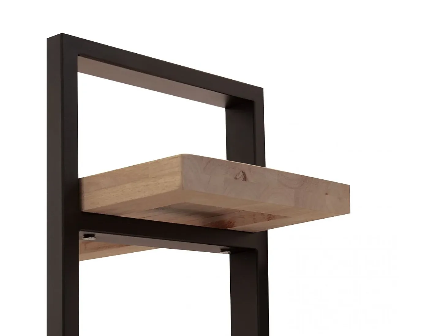 Estantería alta Plank roble American/negro 150x35x180 cm Adec
