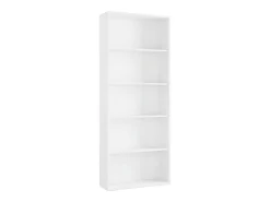 Estantería Alta Scaled Moderna Blanco 76x197x33 cm