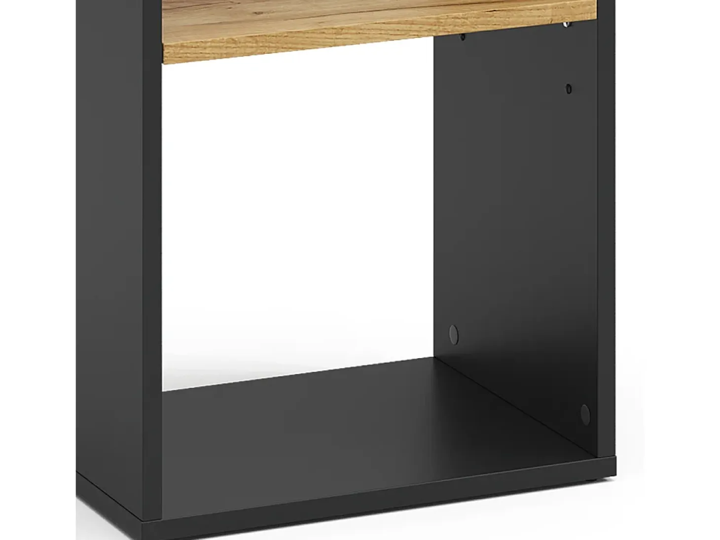 Estantería antracita/roble dorado 40x30x74 tomy