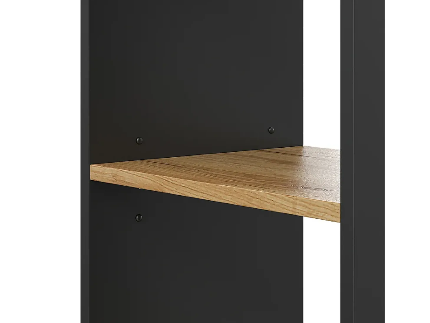 Estantería antracita/roble dorado 40x30x120 tomy