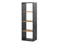 Estantería antracita/roble dorado 40x30x120 tomy