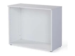Estantería baja para oficina o estudio acabado blanco, 77.6 cm(alto)93 cm(ancho)42.5 cm(f
