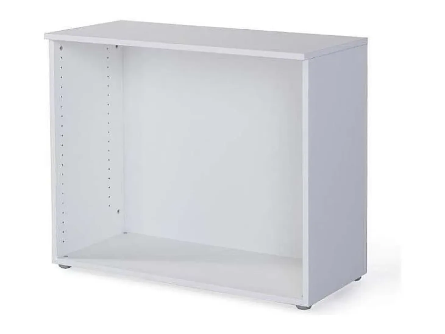 Estantería baja para oficina o estudio acabado blanco, 77.6 cm(alto)93 cm(ancho)42.5 cm(f