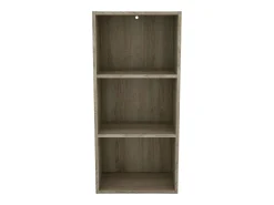 Estantería baja Plea salón 3 niveles roble sonoma melamina 42x92x29 cm