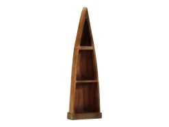 Estantería barca madera maciza reciclada 39x27x127 cm
