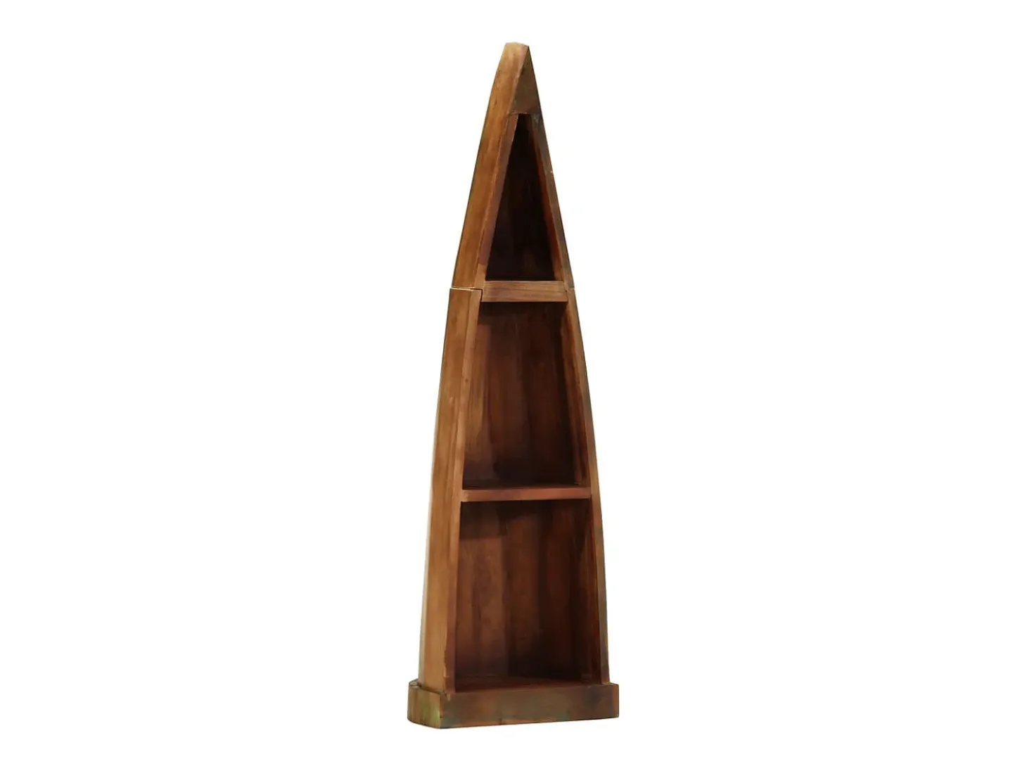 Estantería barca madera maciza reciclada 39x27x127 cm