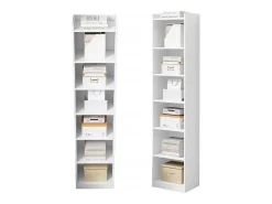 ESTANTERÍA BLANCA DE PIE PARA LIBROS ESTANTES ALTOS ESCANDINAVOS COLUMNA ARMARIO LOFT