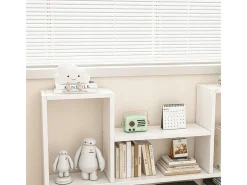ESTANTERÍA BLANCA MODERNA DE PARED LOFT PARA LIBROS SALÓN ABIERTO 100 CM