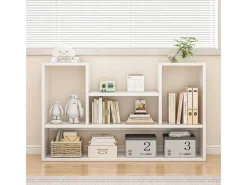 ESTANTERÍA BLANCA MODERNA DE PARED LOFT PARA LIBROS SALÓN ABIERTO 100 CM