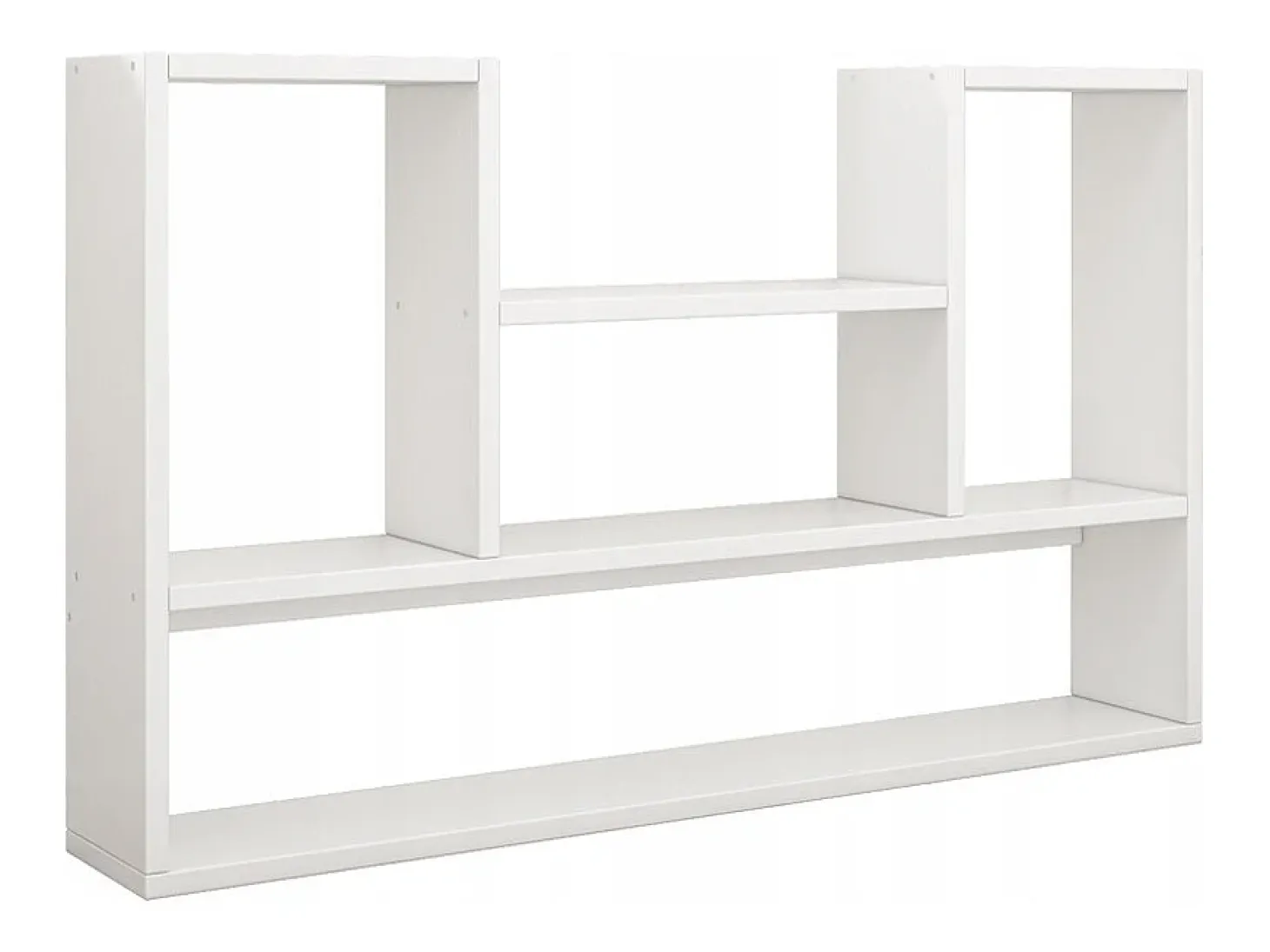 ESTANTERÍA BLANCA MODERNA DE PARED LOFT PARA LIBROS SALÓN ABIERTO 100 CM