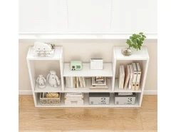 ESTANTERÍA BLANCA MODERNA DE PARED LOFT PARA LIBROS SALÓN ABIERTO 100 CM