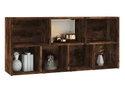 Estantería color roble ahumado 50x25x106 cm