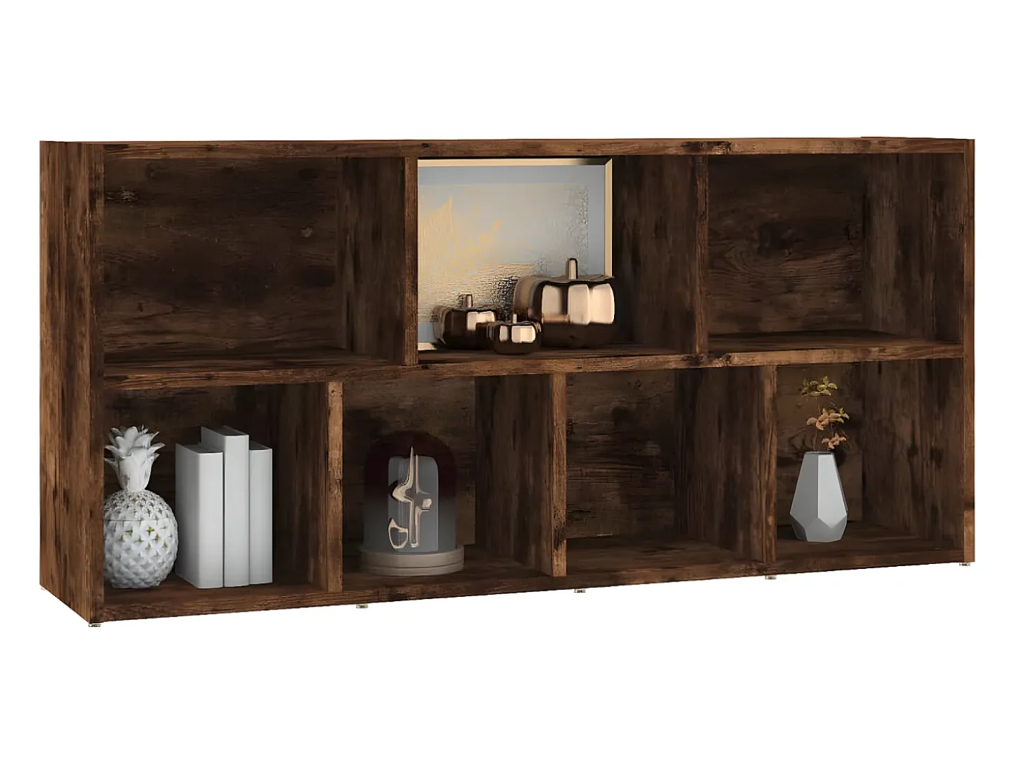 Estantería color roble ahumado 50x25x106 cm