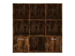 Estantería color roble ahumado 98x30x98 cm