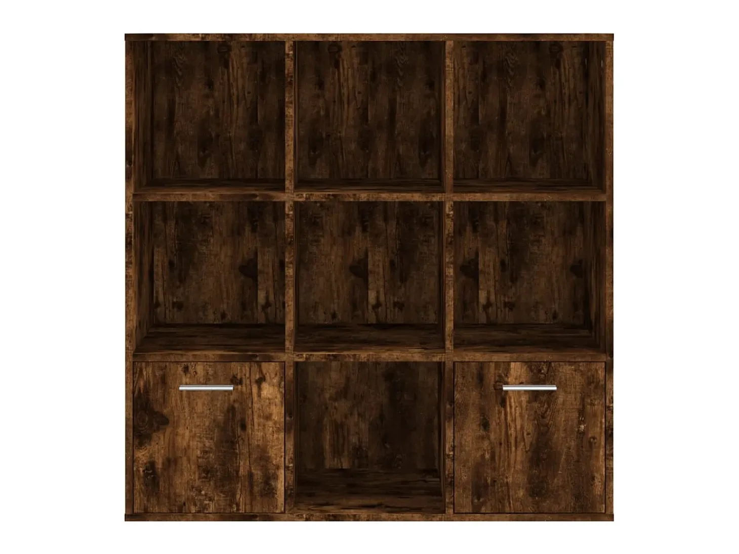 Estantería color roble ahumado 98x30x98 cm