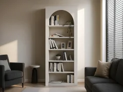 Estantería con 6 estantes - Beige - CYMORA