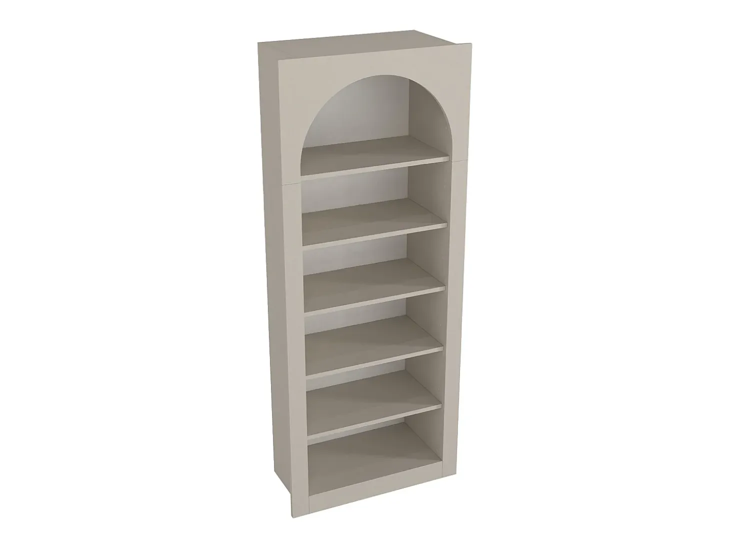 Estantería con 6 estantes - Beige - CYMORA