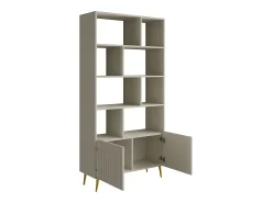 Estantería con 2 puertas y 8 estantes - Beige - NORSIM de Pascal Morabito