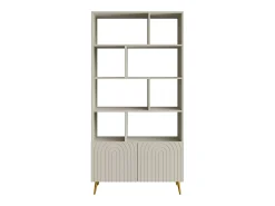 Estantería con 2 puertas y 8 estantes - Beige - NORSIM de Pascal Morabito