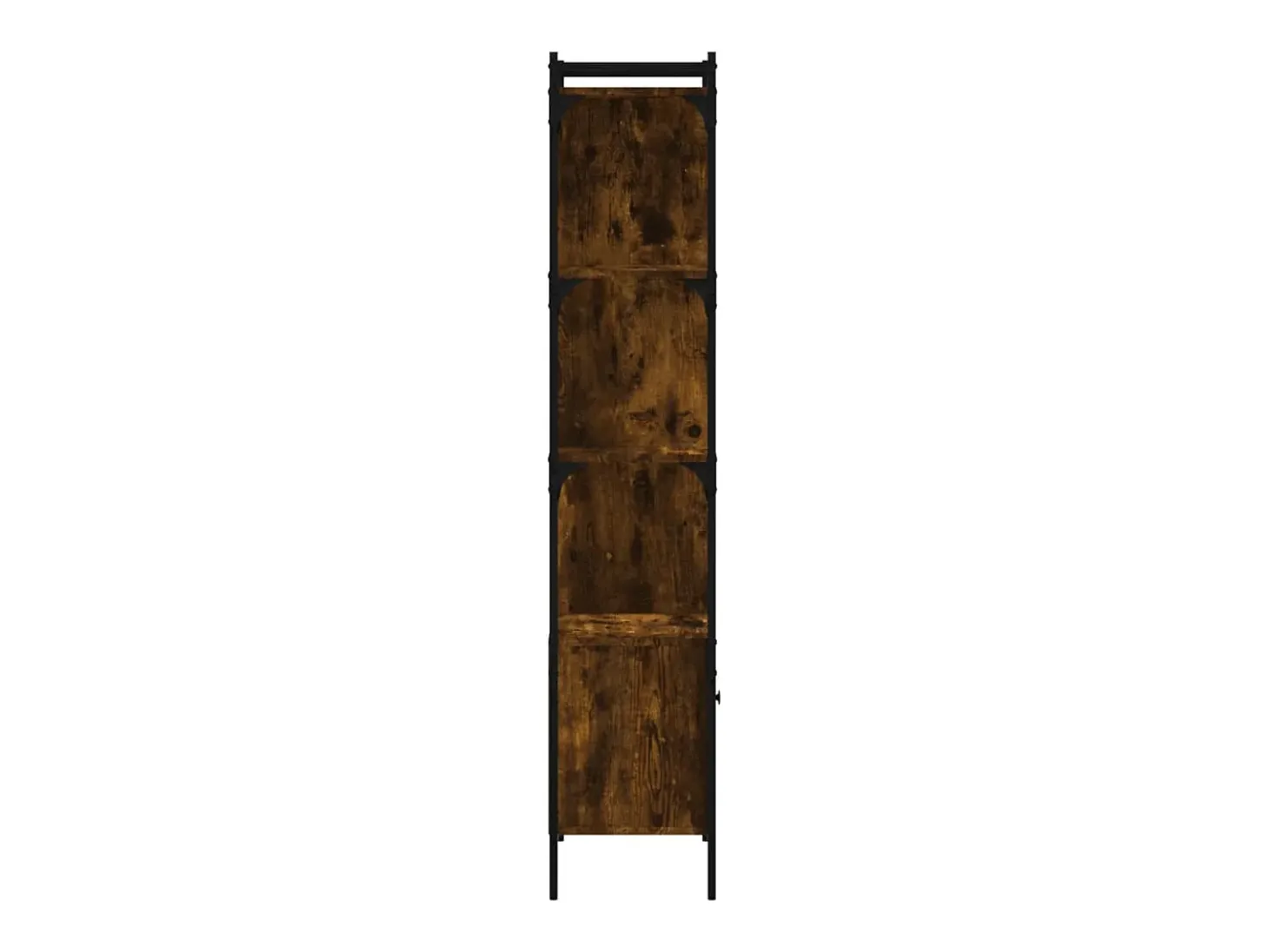 Estantería con puerta madera roble ahumado 44,5x30x154,5 cm