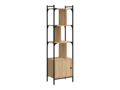 Estantería con puerta madera roble Sonoma 44,5x30x154,5 cm