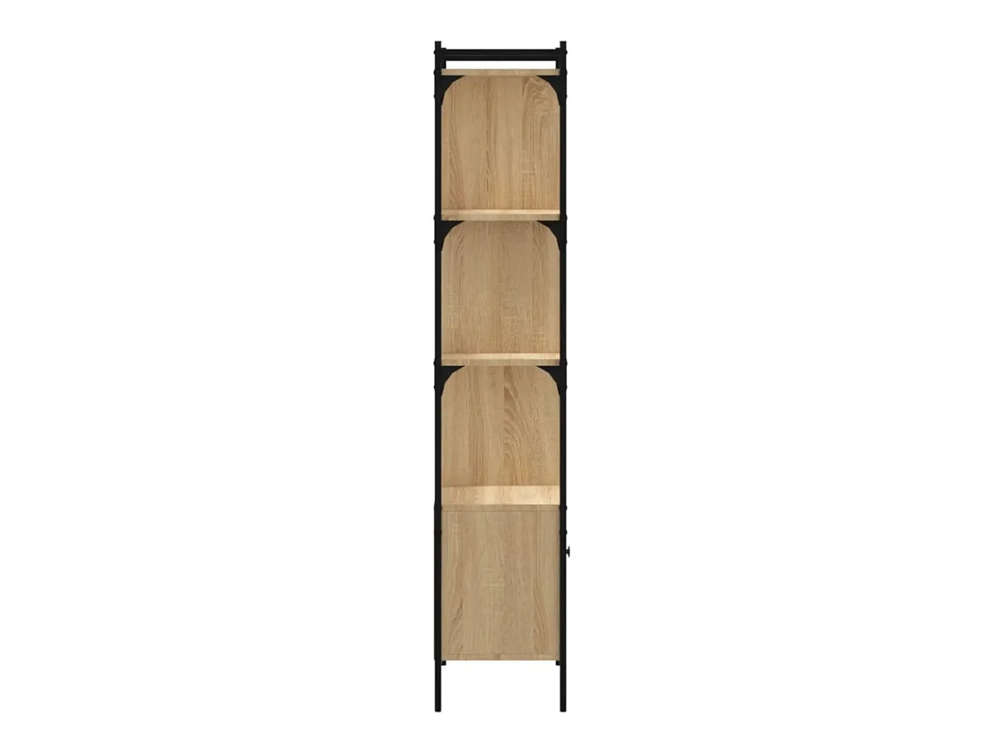Estantería con puerta madera roble Sonoma 44,5x30x154,5 cm