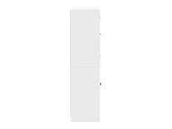 Estantería con puertas madera de ingeniería negro 136x37x142 cm