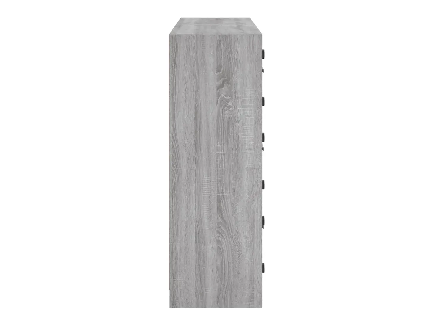 Estantería con puertas madera gris Sonoma 136x37x109 cm