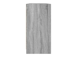 Estantería con puertas madera gris Sonoma 204x37x75 cm