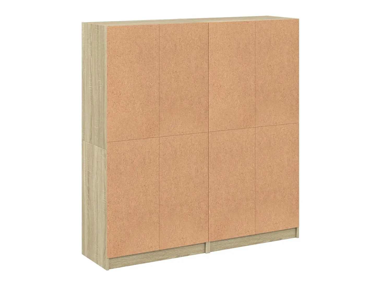 Estantería con puertas madera roble Sonoma 136x37x142 cm