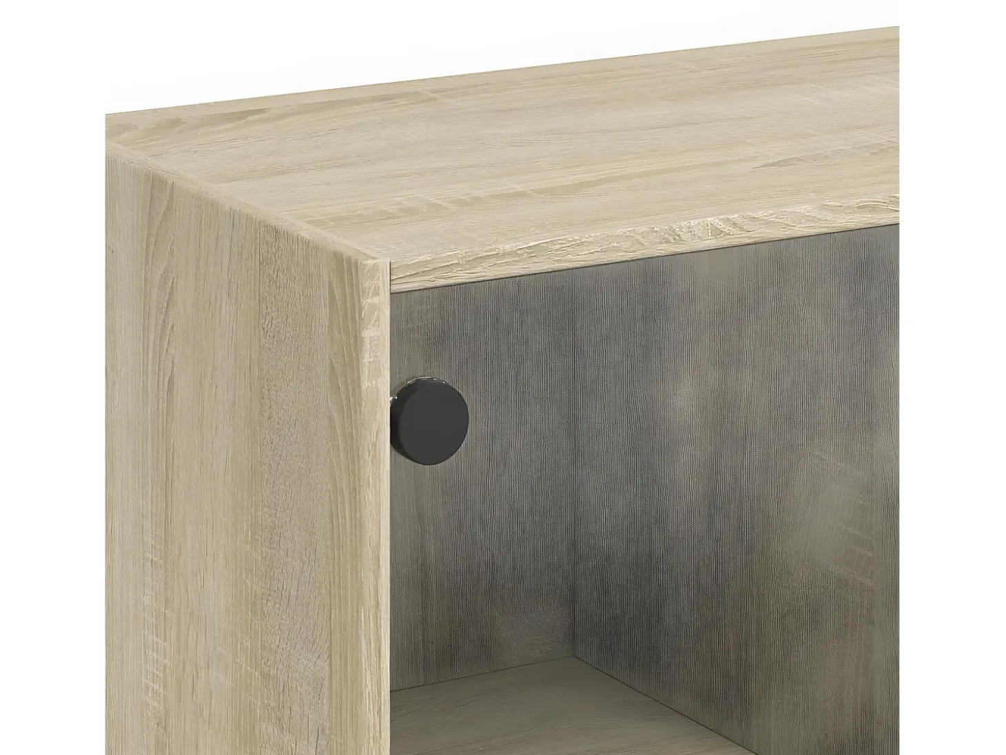 Estantería con puertas madera roble Sonoma 136x37x142 cm