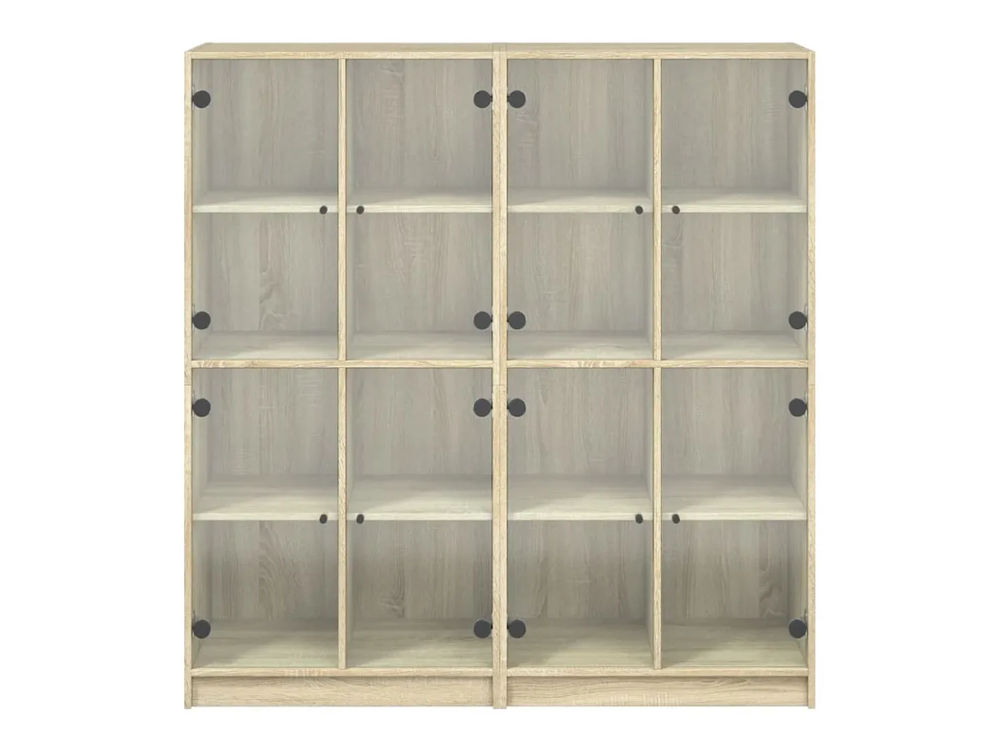Estantería con puertas madera roble Sonoma 136x37x142 cm