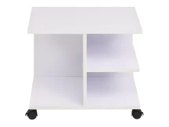 Estantería con ruedas 50x35x42 cm blanca