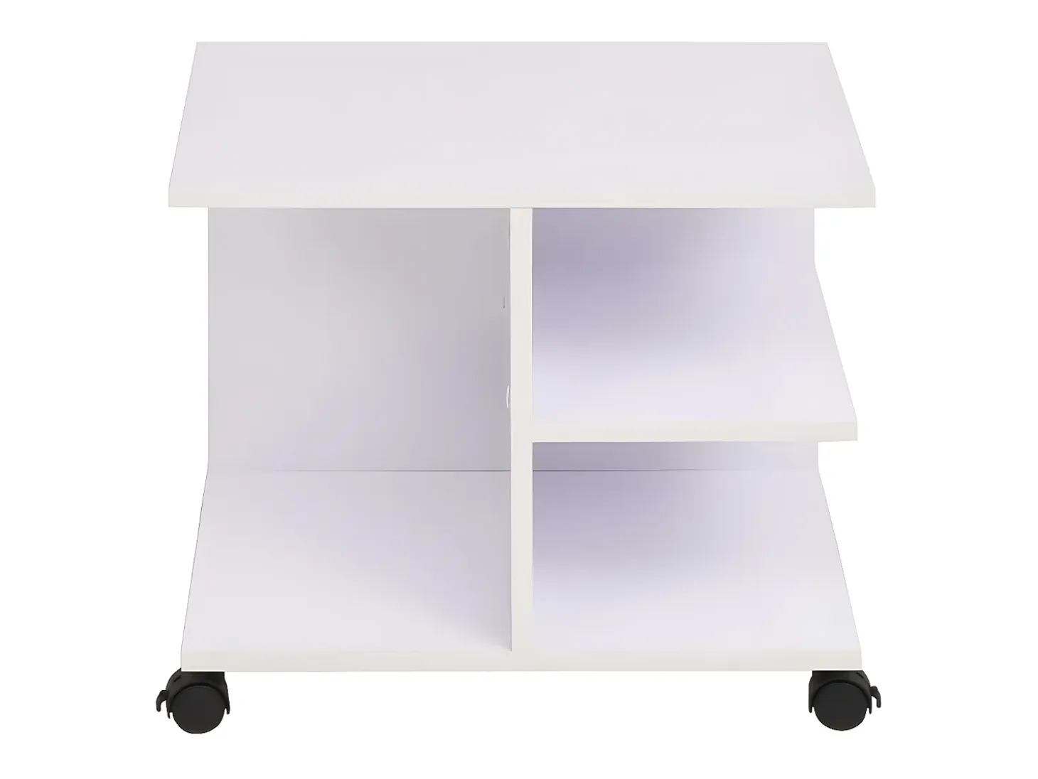 Estantería con ruedas 50x35x42 cm blanca