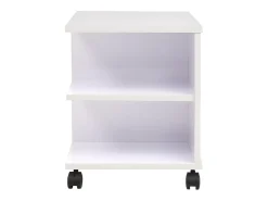 Estantería con ruedas 50x35x42 cm blanca