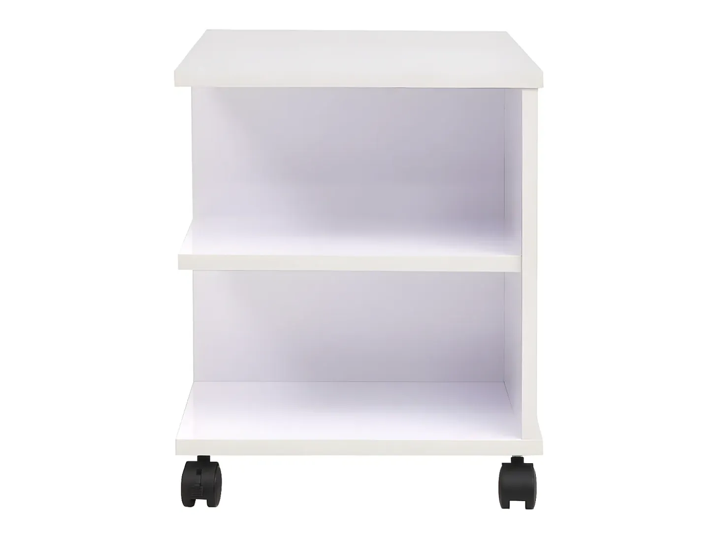 Estantería con ruedas 50x35x42 cm blanca