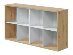 Estantería cubos acabado blanco artik/roble 137cm(alto) 71,5cm(ancho) 33cm(fondo).