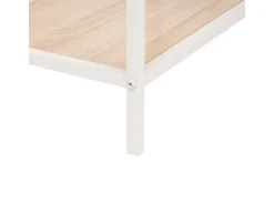 Estantería Curvy 3 estantes blanco/natural 101x76x27 cm