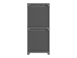 Estantería de 6 cubos con cajas tela gris 103x30x72,5 cm