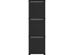 Estantería de 9 cubos con cajas de tela negro 103x30x107,5 cm ES719617