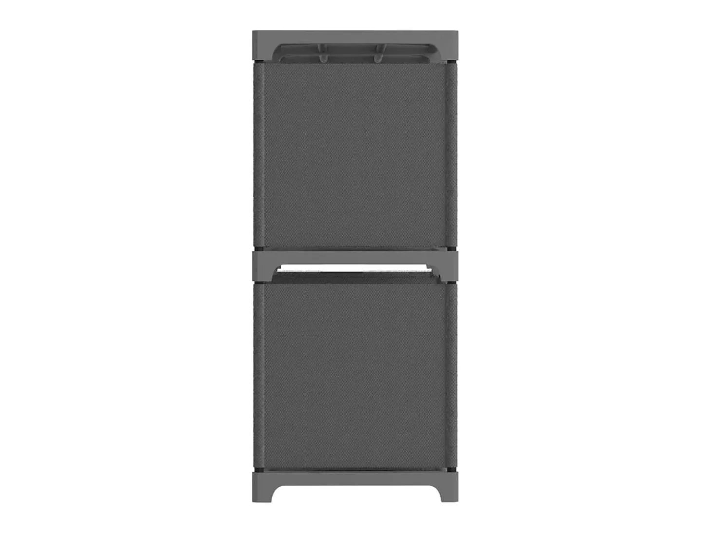 Estantería de 5 cubos de tela gris 103x30x72,5 cm