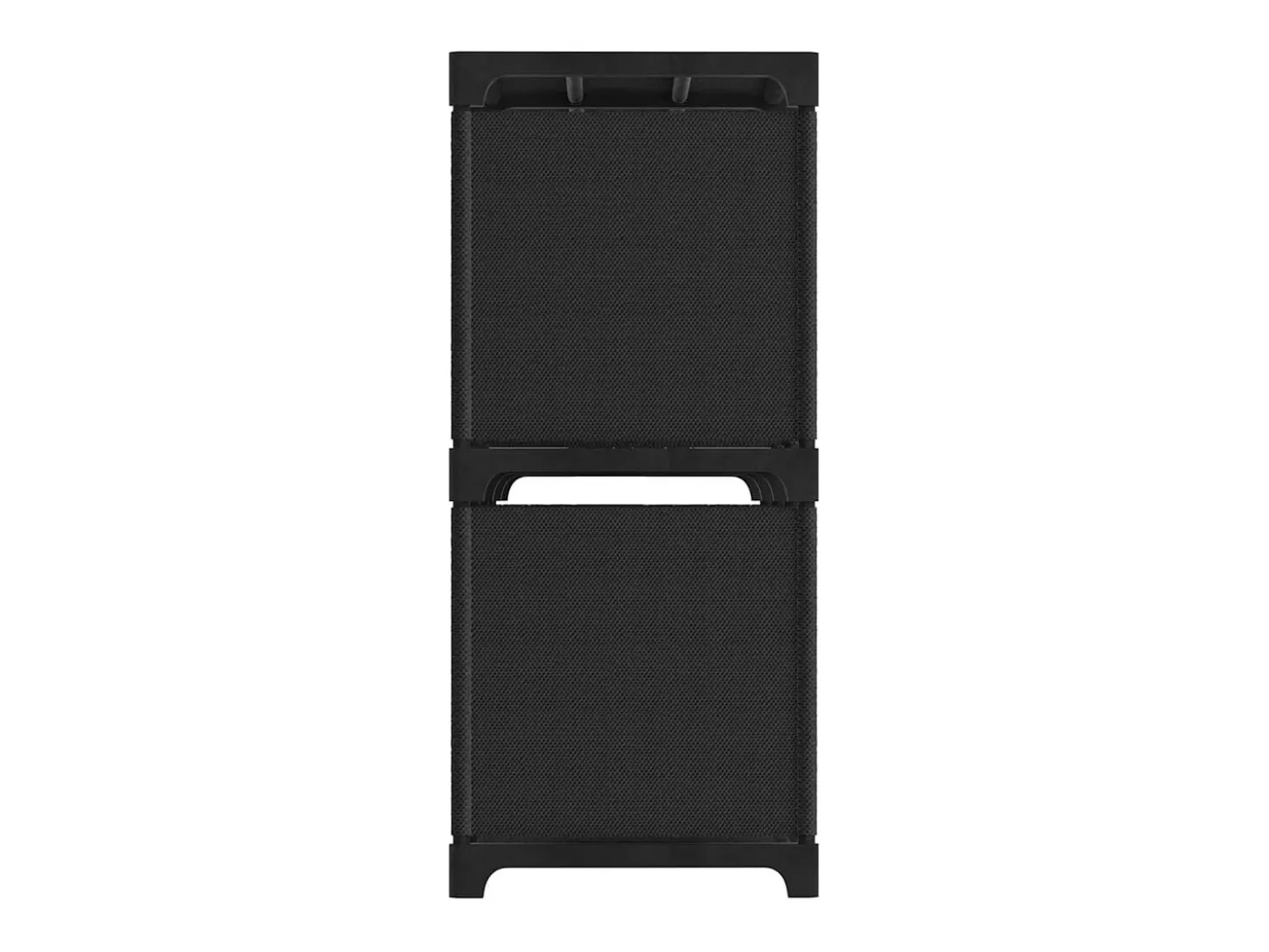 Estantería de 5 cubos de tela negra 103x30x72,5 cm