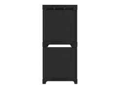 Estantería de 5 cubos de tela negra 103x30x72,5 cm ES169593