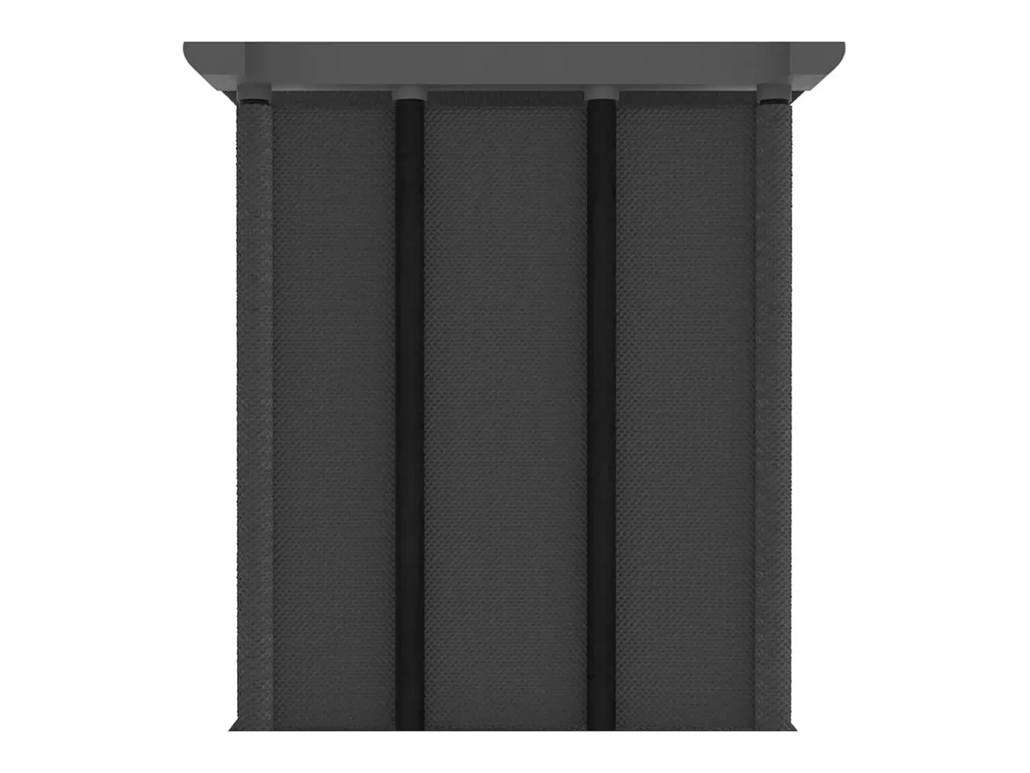 Estantería de 12 cubos de tela gris 103x30x141 cm ES551509