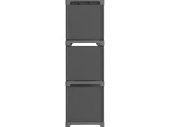 Estantería de 9 cubos de tela gris 103x30x107,5 cm ES607703