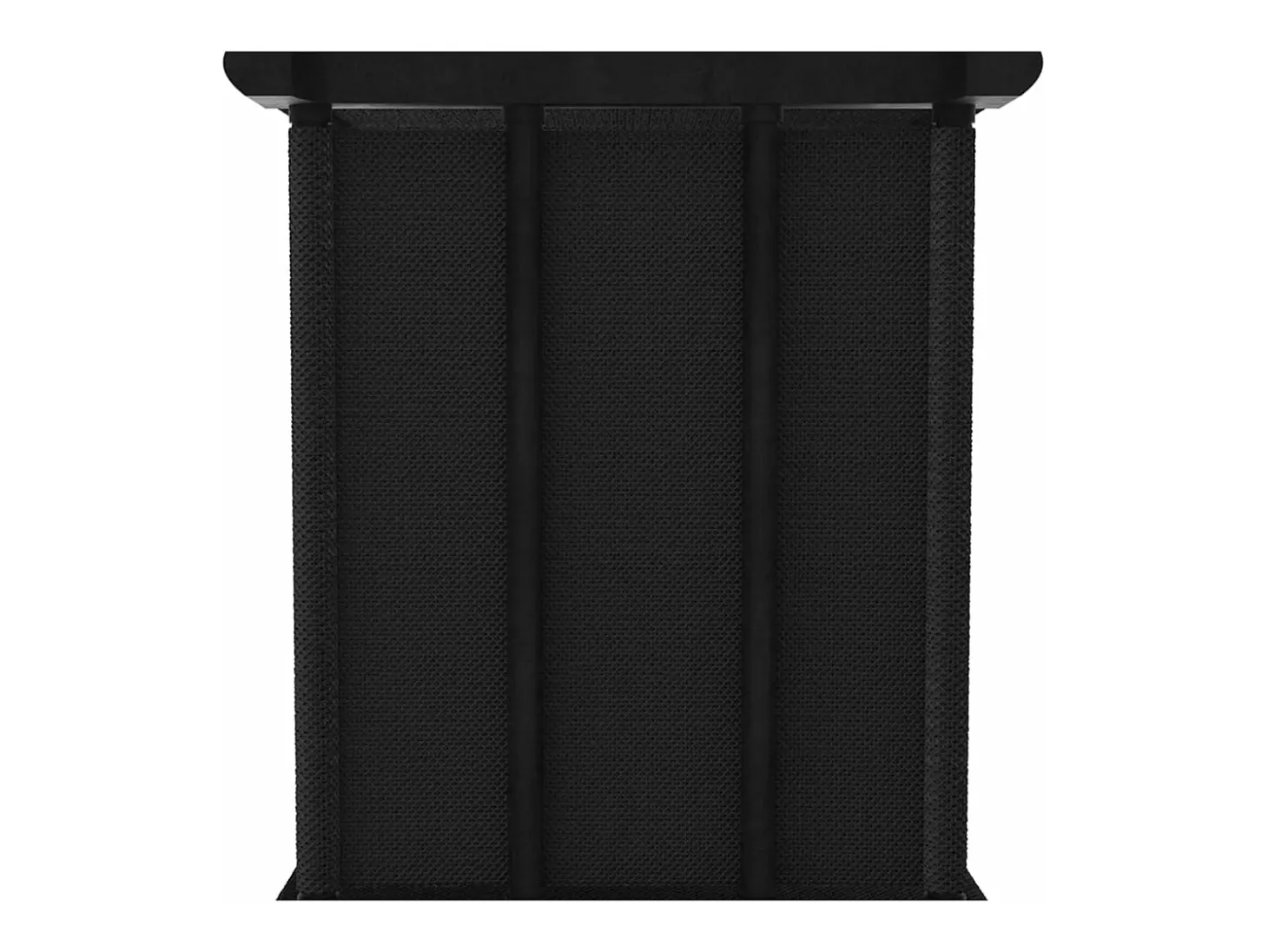 Estantería de 12 cubos de tela negra 103x30x141 cm