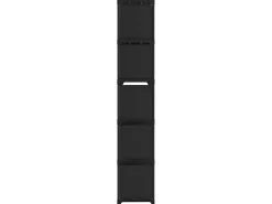 Estantería de 15 cubos de tela negro 103x30x175,5 cm ES180984