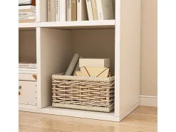 ESTANTERÍA DE 6 ESTANTES PARA LIBROS BLANCO ARMARIO ABIERTO MODERNO LOFT 100x67x30 cm