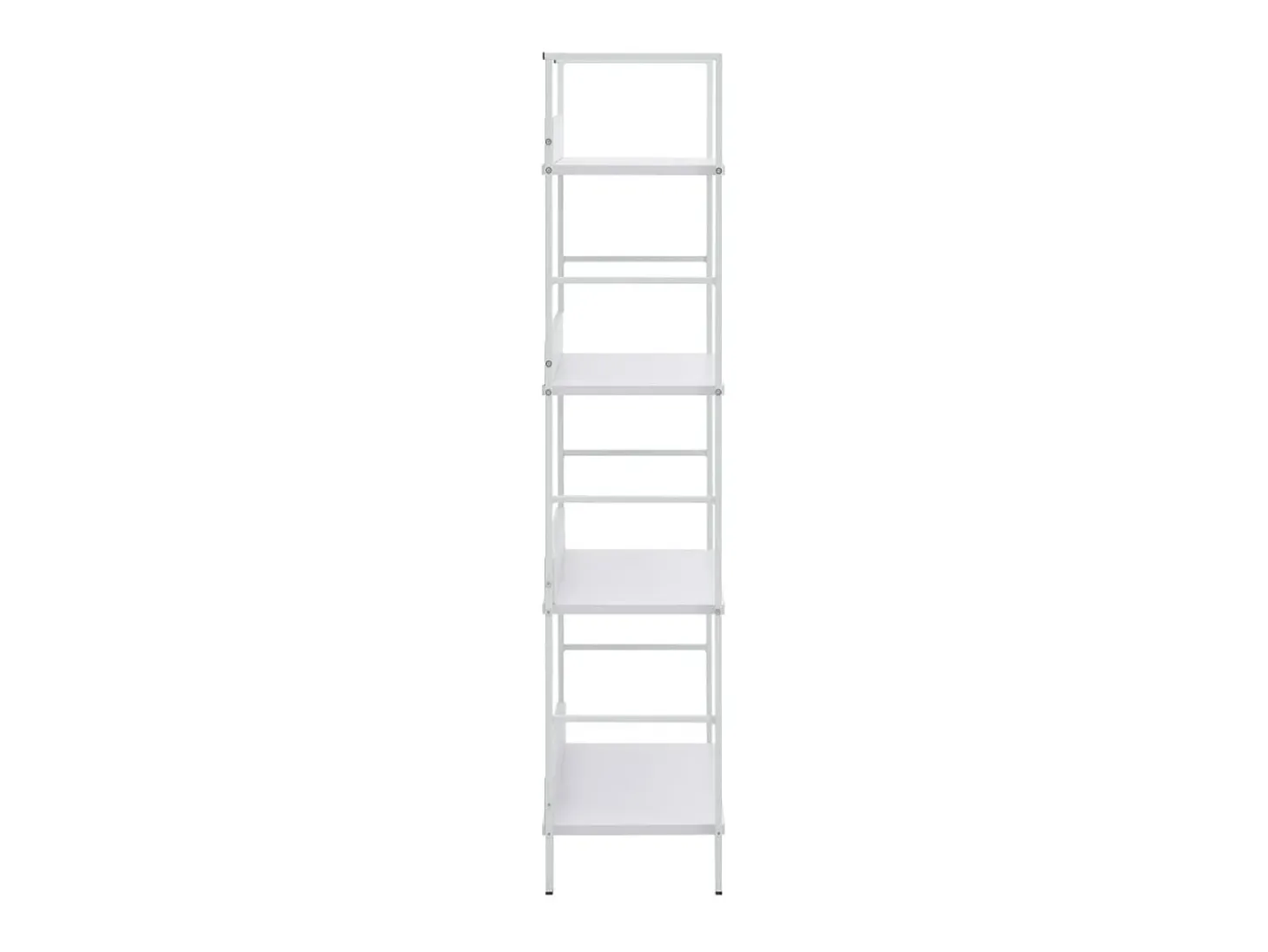 Estantería de 4 niveles aglomerado blanco 60x27,6x124,5 cm