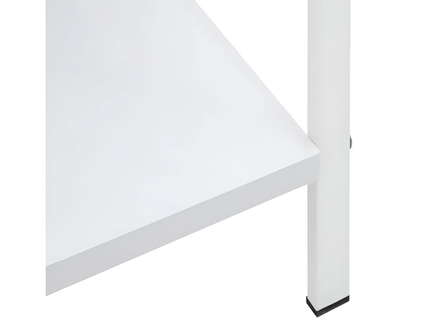 Estantería de 4 niveles aglomerado blanco 60x27,6x124,5 cm